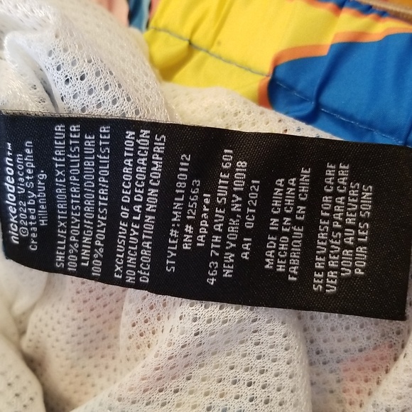 Members Only X Nickelodeon Spongebob Square Pants Windbreaker Jacket NWT Blue - Picture 11 of 12